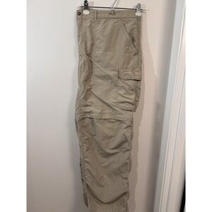 REI Pants Mens XXL Tan Lightweight Nylon Cargo Convertible‎ Hiking Pants